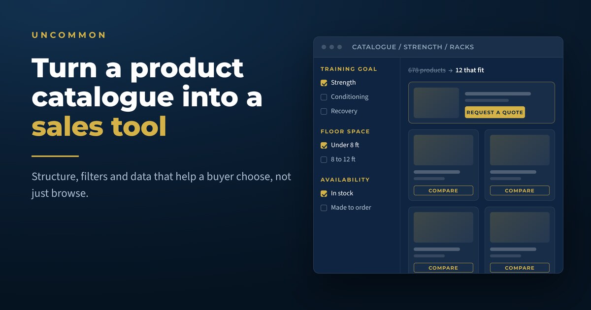 How to Turn a Product Catalogue Website Into a Sales Tool